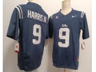 Ole Miss Rebels #9 Tre Harris III Navy Blue F.U.S.E Limited Jersey