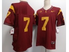 USC Trojans #7 Red F.U.S.E Limited Jersey