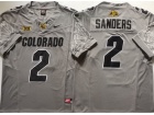 Colorado Buffaloes #2 Shedeur Sanders Grey 2024 F.U.S.E Limited Jersey