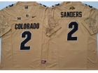 Colorado Buffaloes #2 Shedeur Sanders Tan 2024 F.U.S.E Limited Jersey