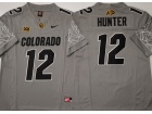 Colorado Buffaloes #12 Travis Hunter Grey 2024 F.U.S.E Limited Jersey