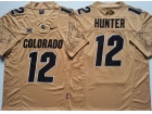 Colorado Buffaloes #12 Travis Hunter Tan 2024 F.U.S.E Limited Jersey