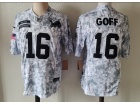 Detroit Lions #16 Jared Goff Arctic Camo 2024 Salute to Service Limited Jersey