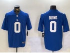 New York Giants #0 Brian Burns Blue Vapor Limited Jersey