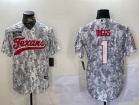 Houston Texans #1 Stefon Diggs Arctic Camo Salute to Service Baseball Jersey