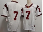 USC Trojans #7 White F.U.S.E Limited Jersey