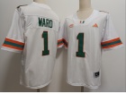 Miami Hurricanes #1 Cam Ward White F.U.S.E Limited Jersey