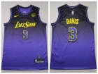 Los Angeles Lakers #3 Anthony Davis Purple 2024-25 City Edition Jersey