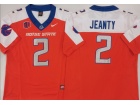 Boise State #2 Ashton Jeanty Orange with White Shoulders F.U.S.E Limited Jersey