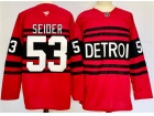 Fanatics Detroit Red Wings #53 Moritz Seider Red 2023 Reverse Jersey