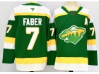 Fanatics Minnesota Wild #7 Brock Faber Green 2023 Reverse Jersey