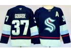 Fanatics Seattle Kraken #37 Yanni Gourde Navy Blue Jersey