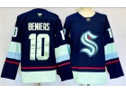 Fanatics Seattle Kraken #10 Matty Beniers Navy Blue Jersey