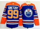 Fanatics Edmonton Oilers #99 Wayne Gretzky Blue Jersey