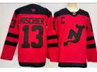 Fanatics New Jersey Devils #13 Nico Hischier Red 2024 Stadium Jersey