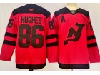 Fanatics New Jersey Devils #86 Jack Hughes Red 2024 Stadium Jersey