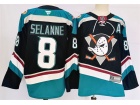 Fanatics Anaheim Ducks #8 Teemu Selanne Black/Teal Jersey