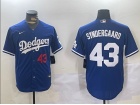 Los Angeles Dodgers #43 Noah Syndergaard Blue Players Limited Jersey