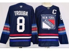 Fanatics New York Rangers #8 Jacob Trouba 2024 Navy Blue Alternate Jersey