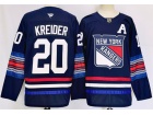 Fanatics New York Rangers #20 Chris Kreider 2024 Navy Blue Alternate Jersey