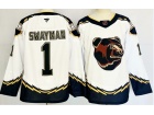 Fanatics Boston Bruins #1 Jeremy Swayman White 2023 Reverse Jersey