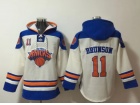 New York Knicks #11 Jalen Brunson White Hoodie