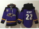 Baltimore Ravens #22 Derrick Henry Purple Hoodie