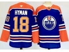 Fanatics Edmonton Oilers #18 Zach Hyman Blue Jersey