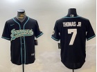 Jacksonville Jaguars #7 Brian Thomas Jr. Black Baseball Jersey