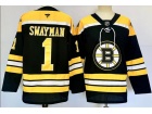 Fanatics Boston Bruins #1 Jeremy Swayman Black Jersey