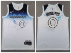 Minnesota Timberwolves #0 Donte DiVincenzo White 2024-25 City Jersey