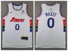 Philadelphia 76ers #0 Tyrese Maxey White 2024-25 City Jersey