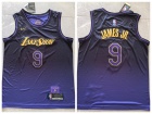 Los Angeles Lakers #9 Bronny James Jr. Purple 2024-25 City Edition Jersey