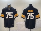 Pittsburgh Steelers #75 Joe Greene Black New Style Vapor Limited Jersey