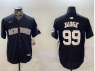 New York Yankees #99 Aaron Judge Black Fashion Jersey