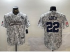 New York Yankees #22 Juan Soto Arctic Camo Salute to Services Jersey