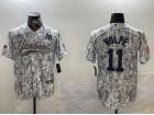 New York Yankee #11 Anthony Volpe Arctic Camo Salute to Services Jersey