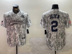 New York Yankees #2 Derek Jeter Arctic Camo Salute to Services Jersey