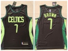 Boston Celtics #7 Jaylen Brown Black 2024-25 City Editon Jersey