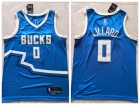 Milwaukee Bucks #0 Damian Lillard Blue 2024-25 City Jersey