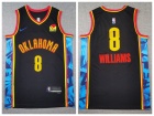 Oklahoma City Thunder #8 Jalen Williams Black 2024-25 City Jersey