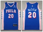 Philadelphia 76ers #20 Jared McCain Blue Jersey