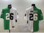 Philadelphia Eagles & Penn State Nittany Lions #26 Saquon Barkley Kelly Green/White Limited Jersey