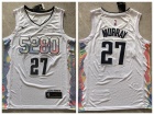 Denver Nuggets #27 Jamal Murray 2024-25 White 5280 City Jersey