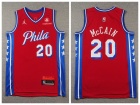 Philadelphia 76ers #20 Jared McCain Red Jersey