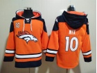 Denver Broncos #10 Bo Nix Orange Hoodie