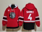 Toronto Raptors #4 Scottie Barnes Red Hoodie