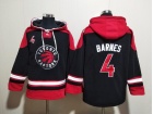 Toronto Raptors #4 Scottie Barnes Black Hoodie