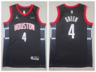 Houston Rockets #4 Jalen Green Black Jersey