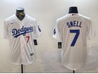 Los Angeles Dodgers #7 Blake Snell White Players Limited Jersey